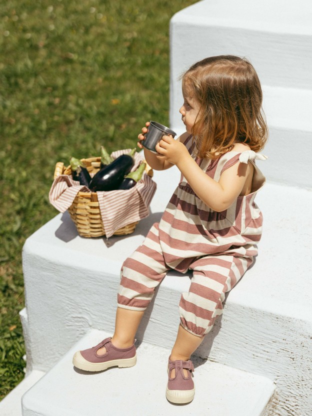 Striped dungarees Striped dungarees