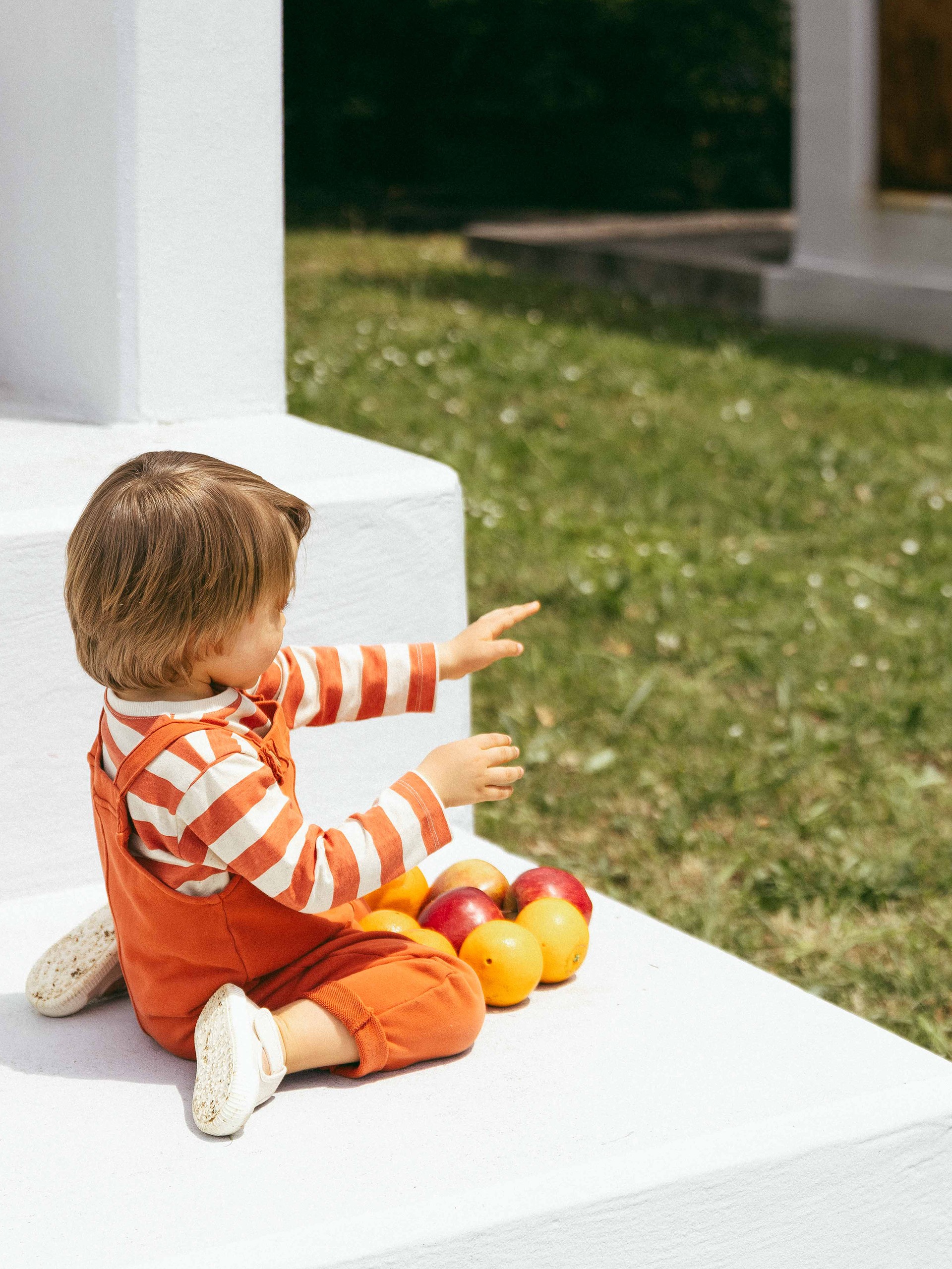 Plush dungarees with pockets