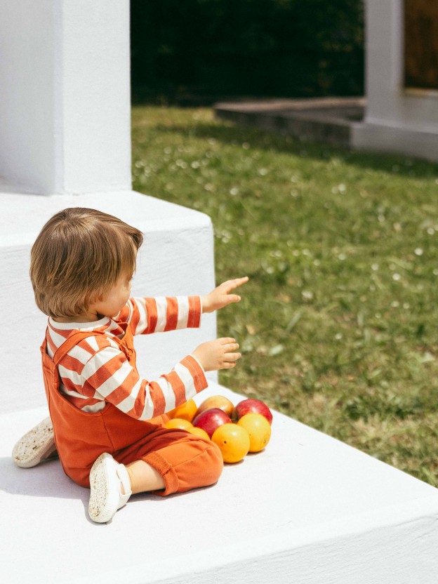 Plush dungarees with pockets