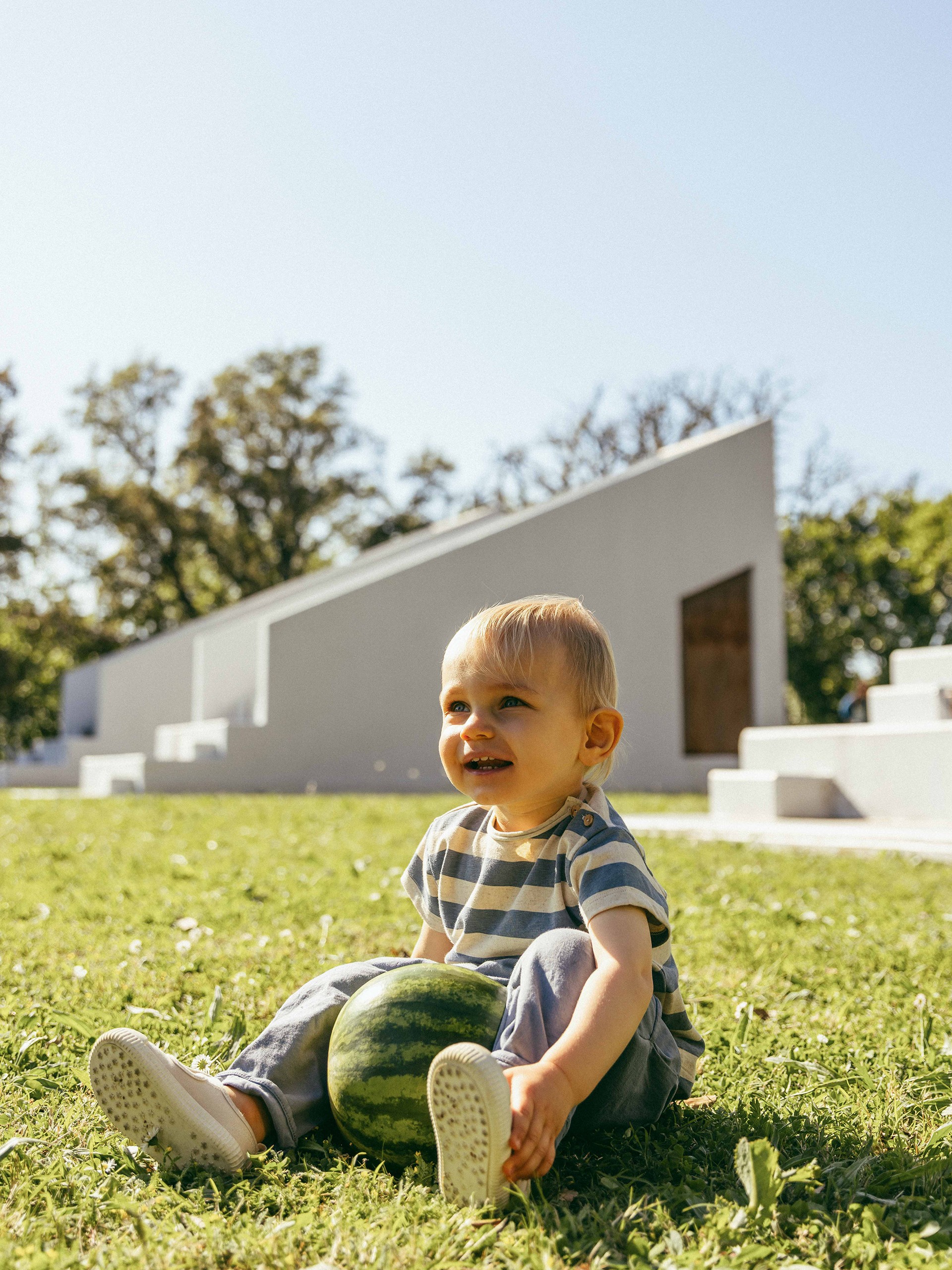 Pull-up pants in plain jersey