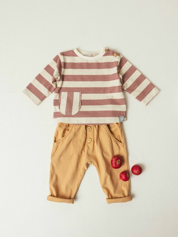 Pull-up pants in plain jersey Pull-up pants in plain jersey