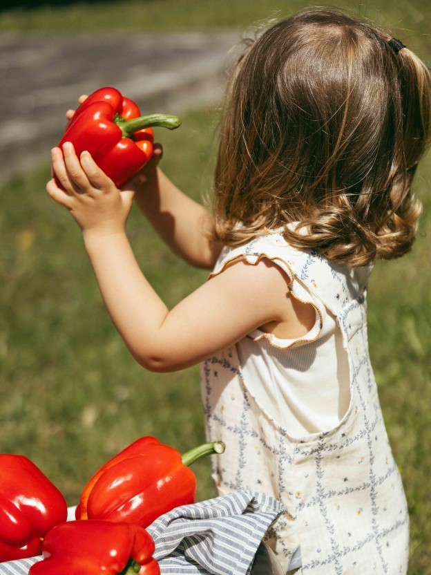 Ribbed jersey singlet with embroidery