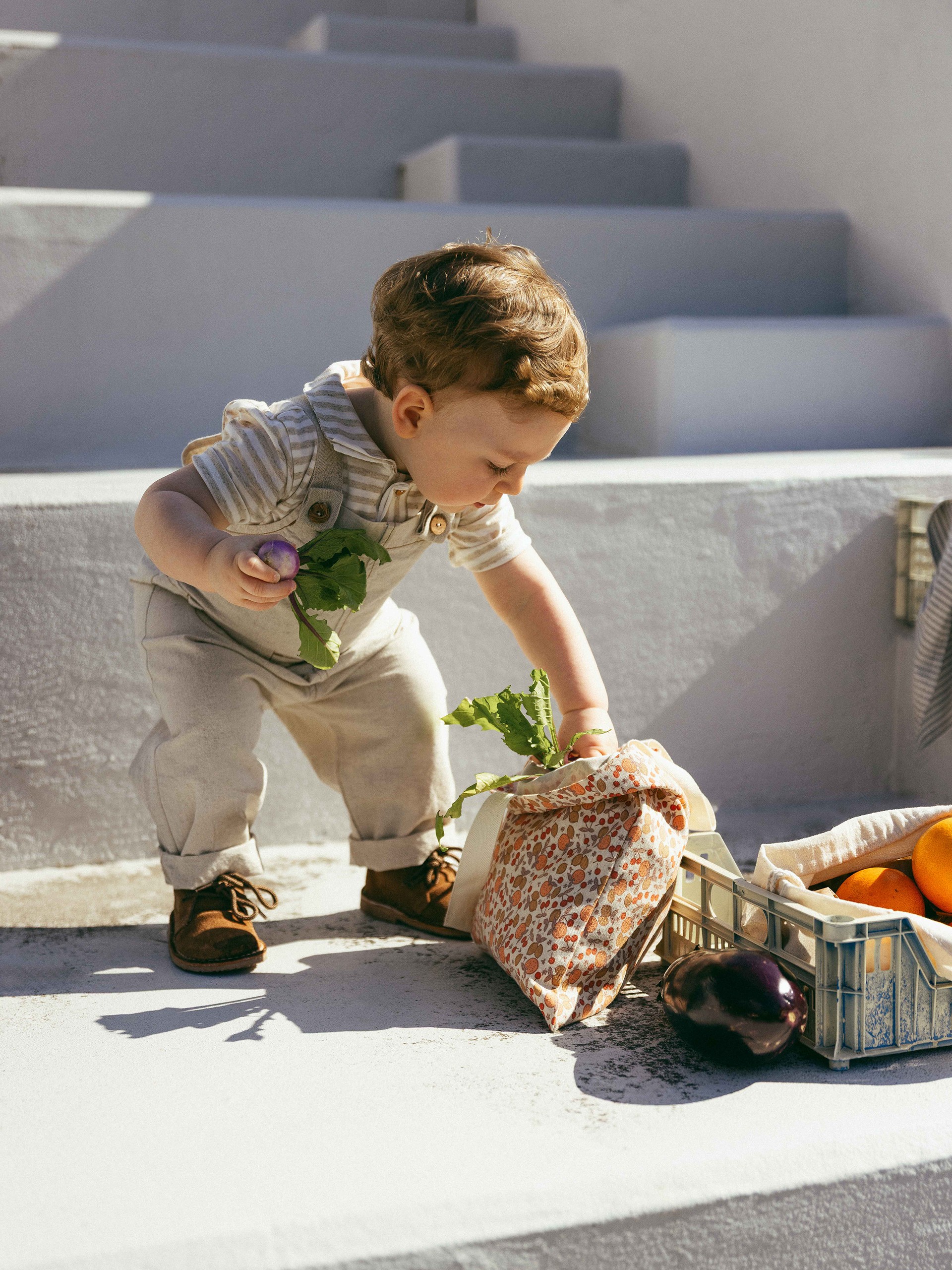 Striped polo shirt with pocket