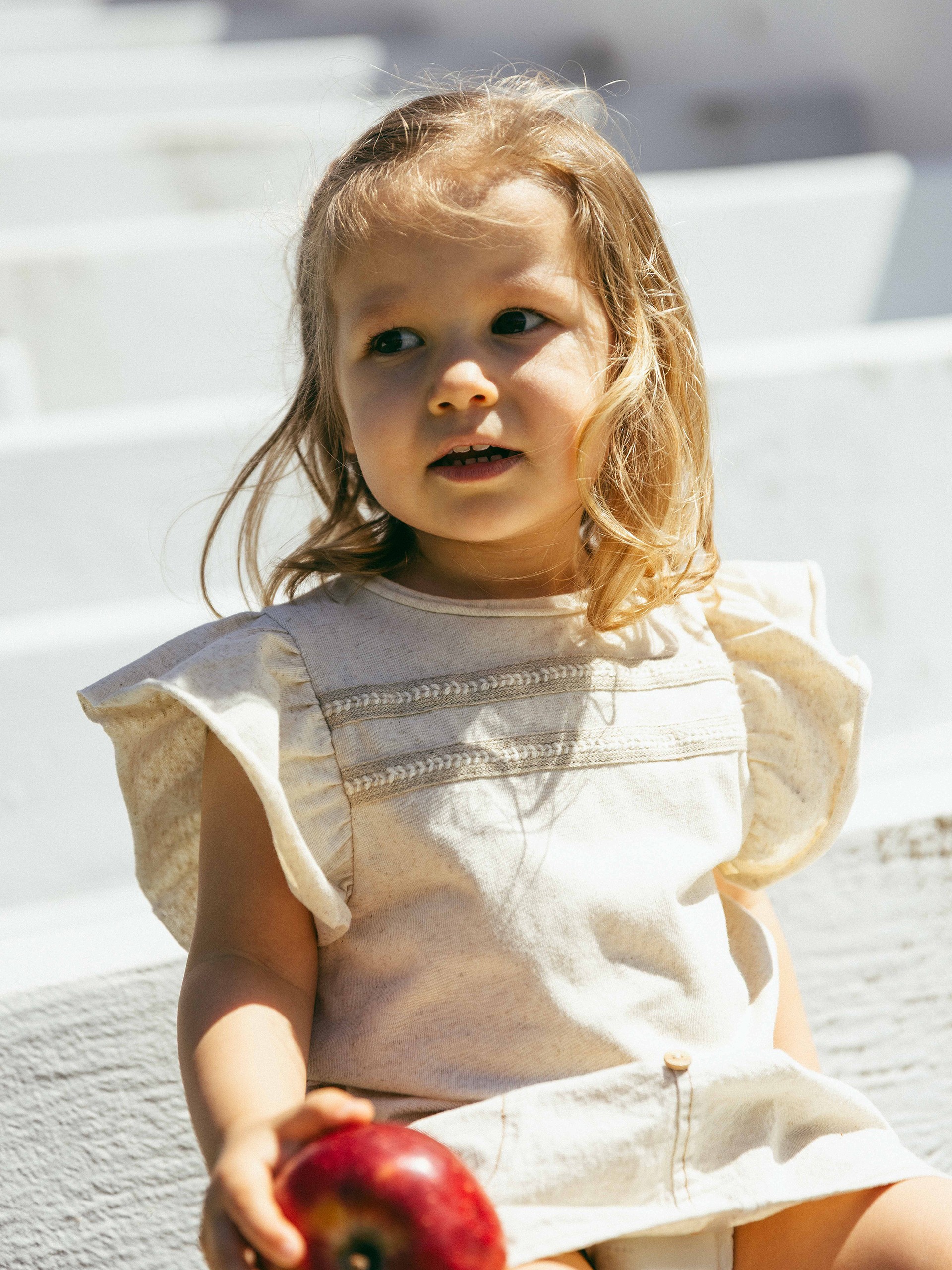 T-shirt with plaited ribbon detail