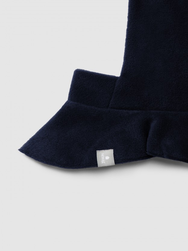 Beanie with fleece cuff