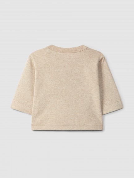 Cotton longsleeve with "be super nice" embroidery Cotton longsleeve with "be super nice" embroidery