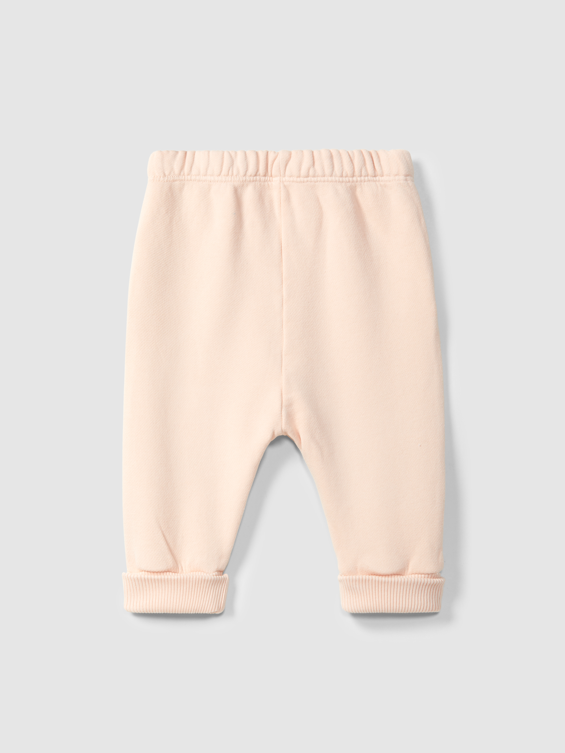 Plush pull-up pants with rickrack detail