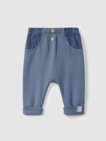 Plush pull-up pants