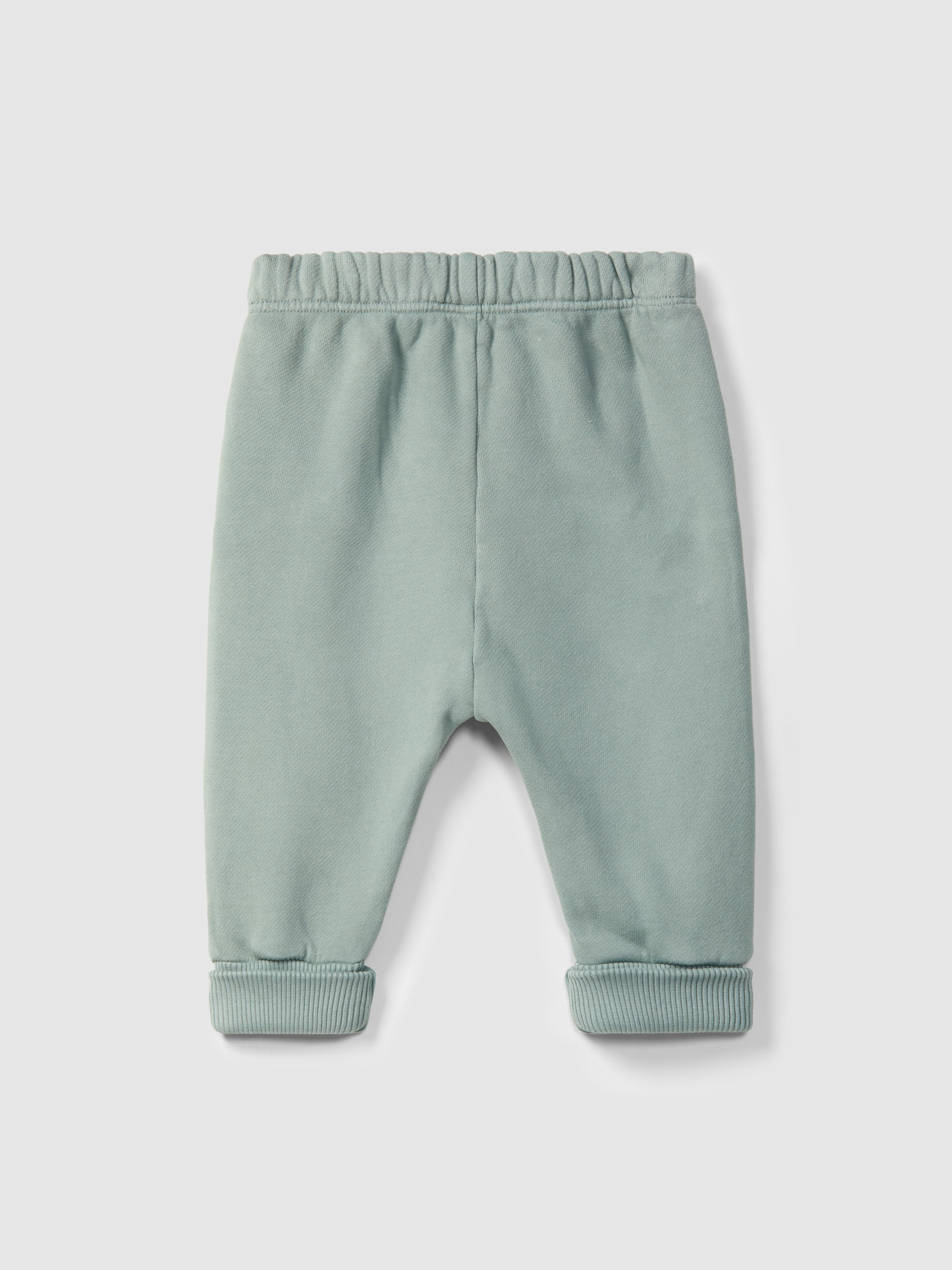 Plush pull-up pants with rickrack detail