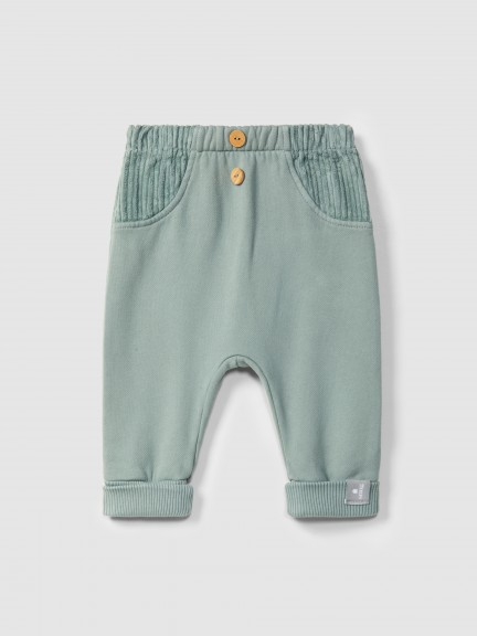Plush pull-up pants