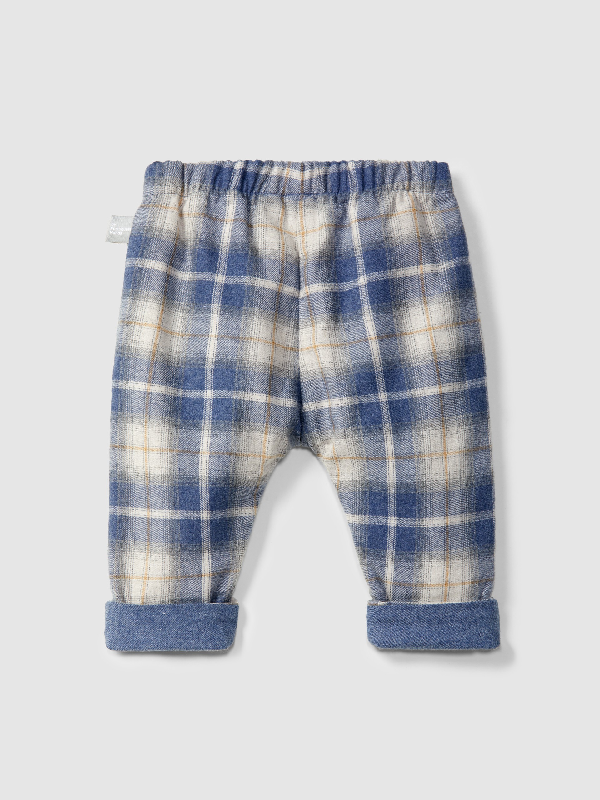 Pull-up check pants