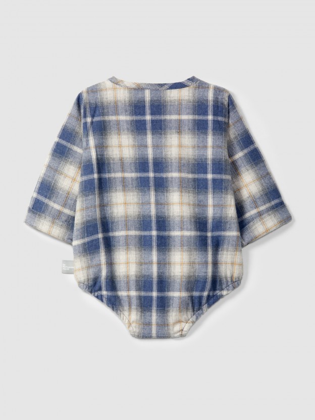 Check bodysuit without collar Check bodysuit without collar