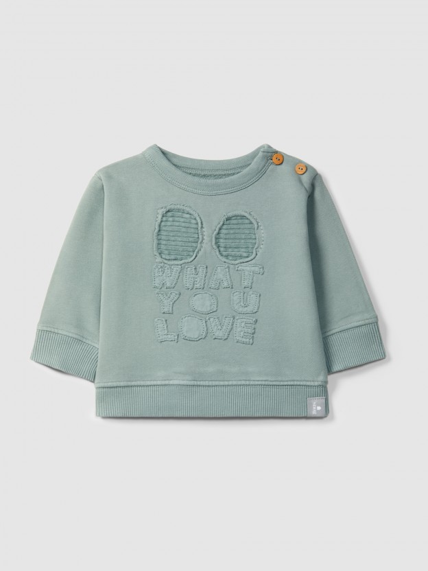 Plush sweatshirt "Do what you love" Plush sweatshirt "Do what you love"