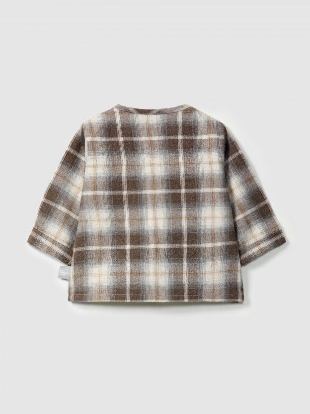 Check shirt with pocket