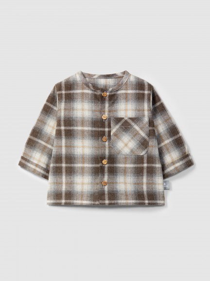 Check shirt with pocket