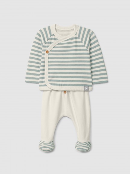 Two-piece set stripes
