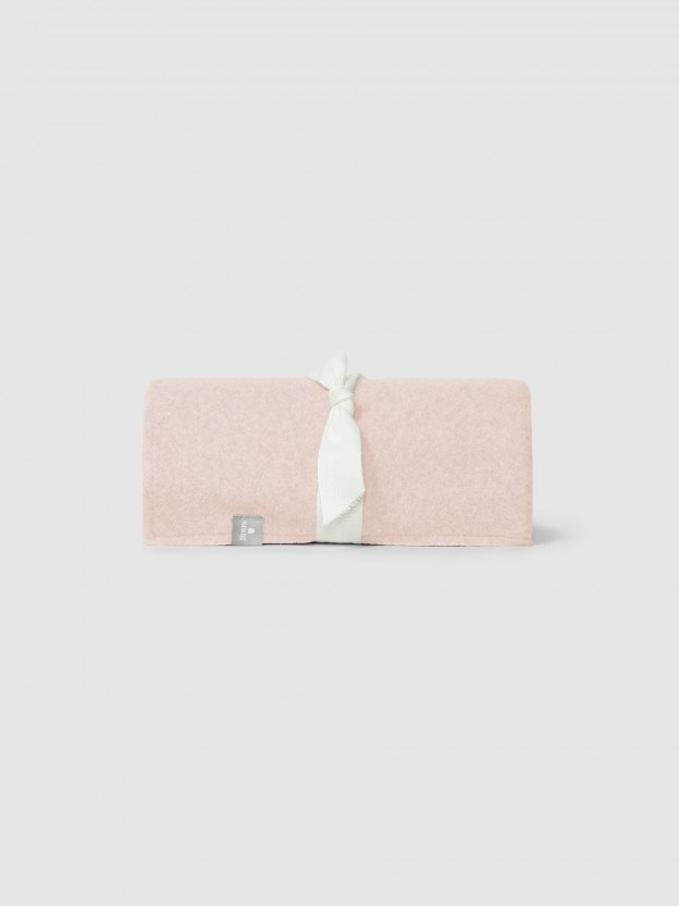 Organic cotton fleece blanket Organic cotton fleece blanket