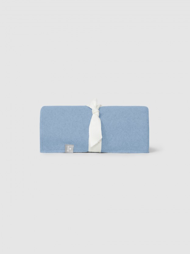 Organic cotton fleece blanket Organic cotton fleece blanket