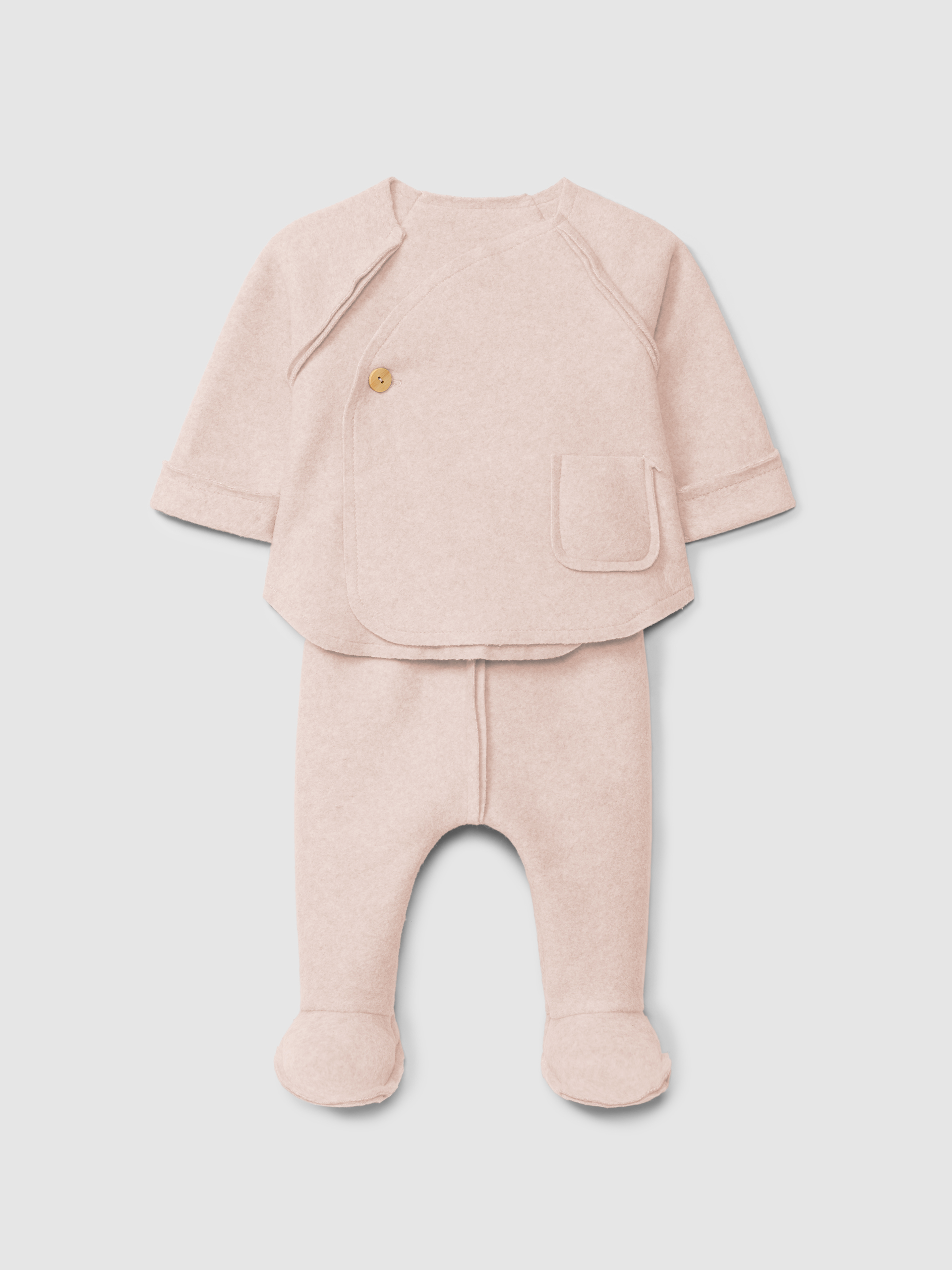 Two-piece set in organic cotton fleece