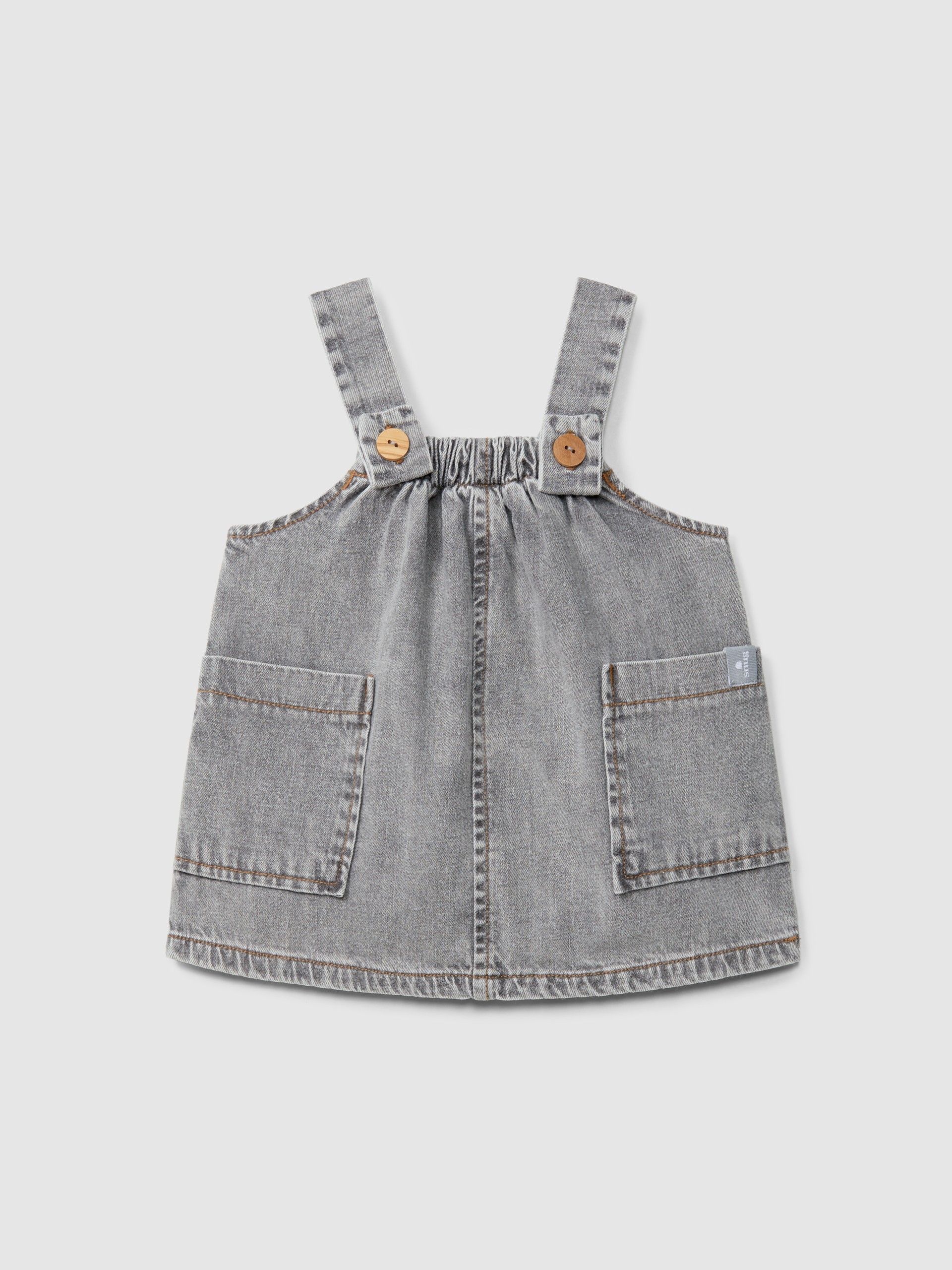 Pinafore in organic cotton denim