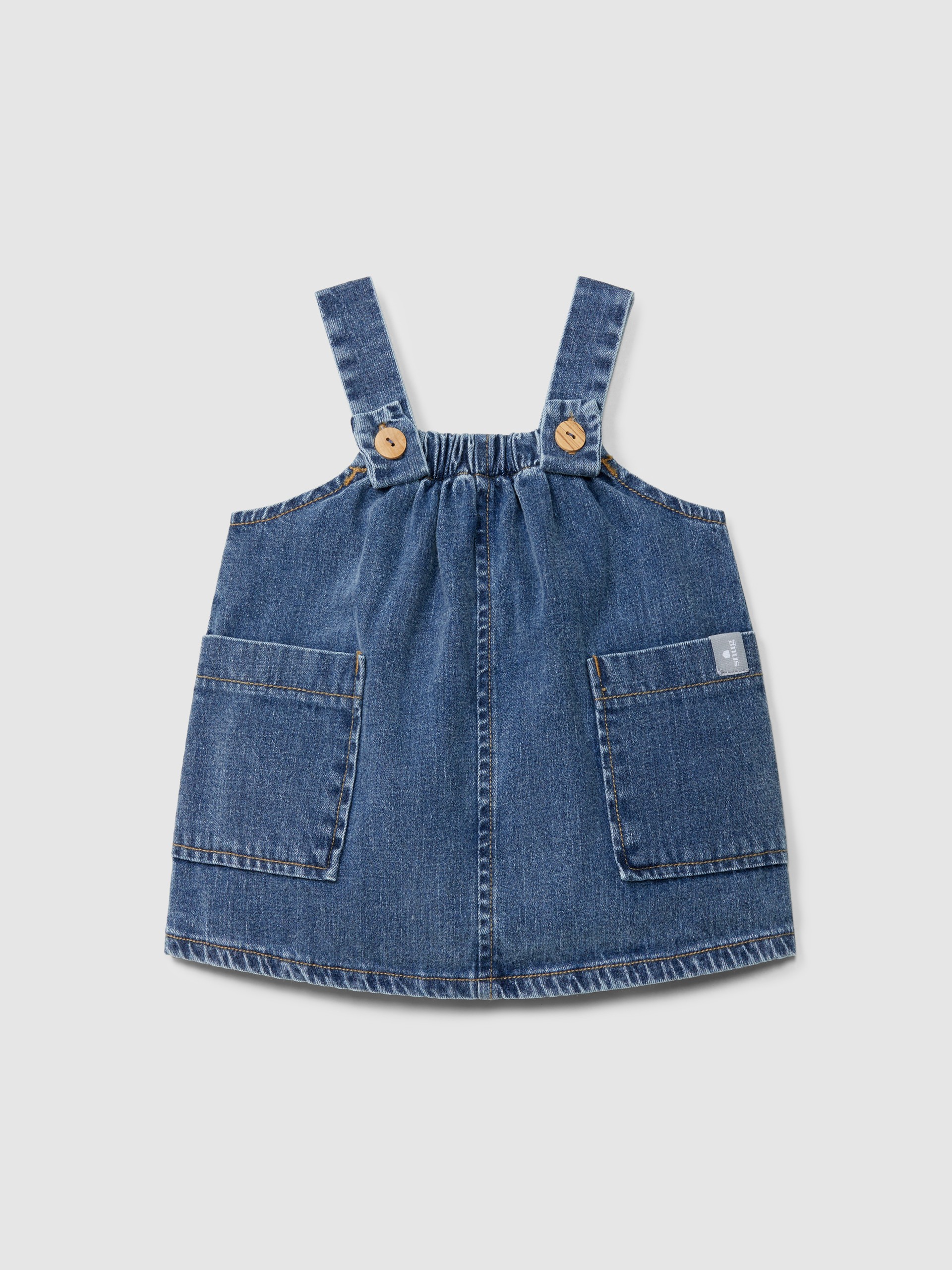 Pinafore in organic cotton denim