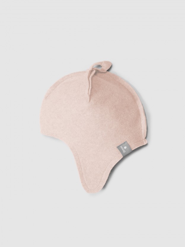 Organic cotton fleece beanie