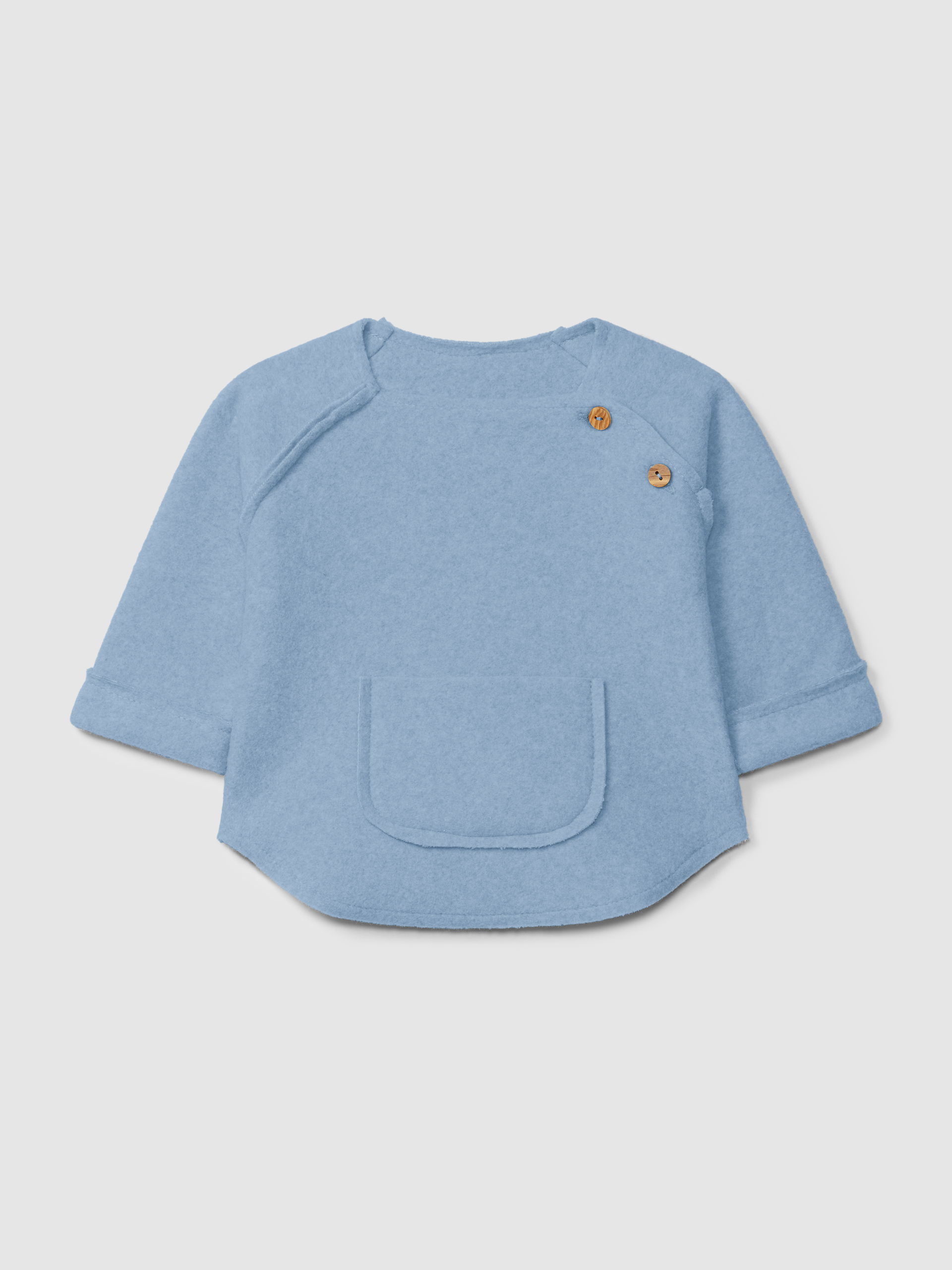 Sweater in organic cotton fleece