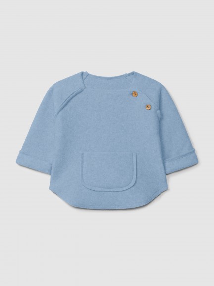 Sweater in organic cotton fleece Sweater in organic cotton fleece