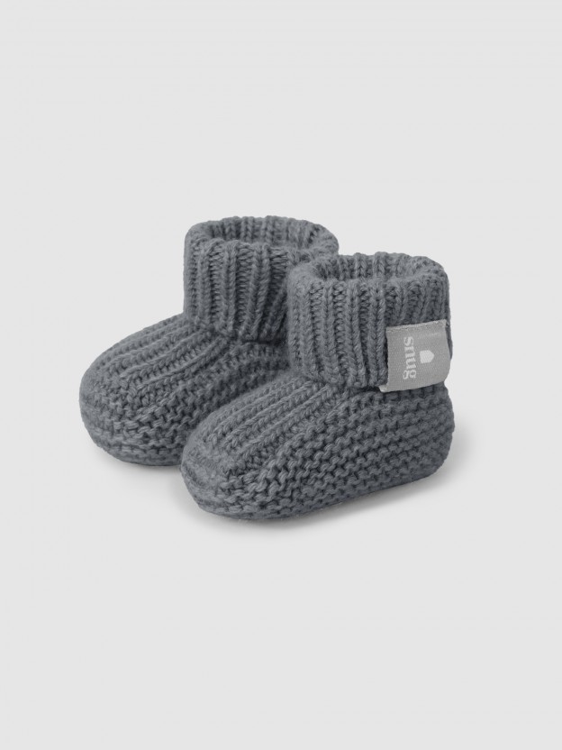 Knitted booties