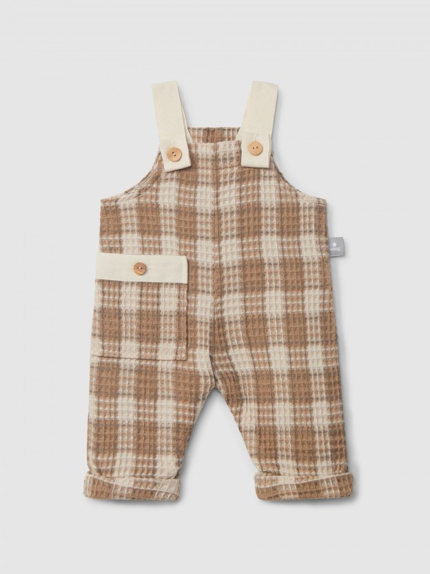 Dungarees in waffle weave Dungarees in waffle weave