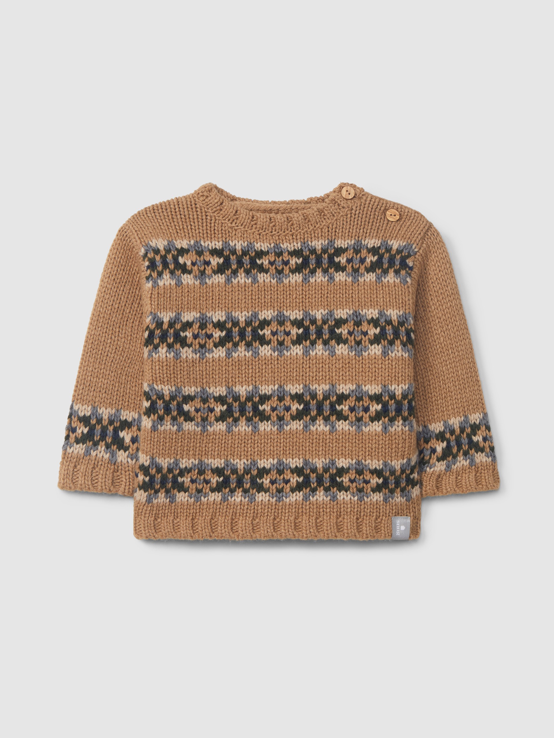 Knitted jumper with jacquard