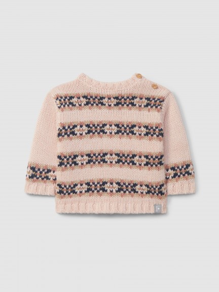 Knitted jumper with jacquard