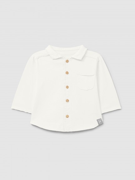 Organic cotton polo shirt pointy collar Organic cotton polo shirt pointy collar