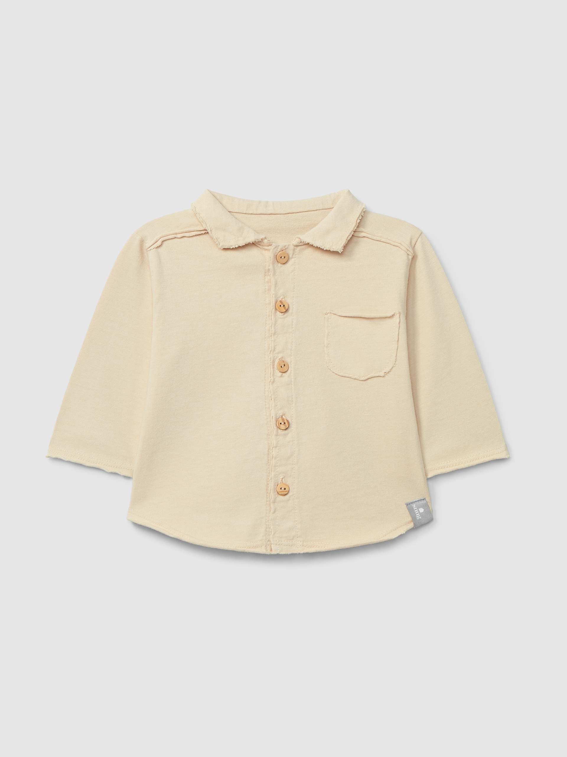Organic cotton polo shirt pointy collar