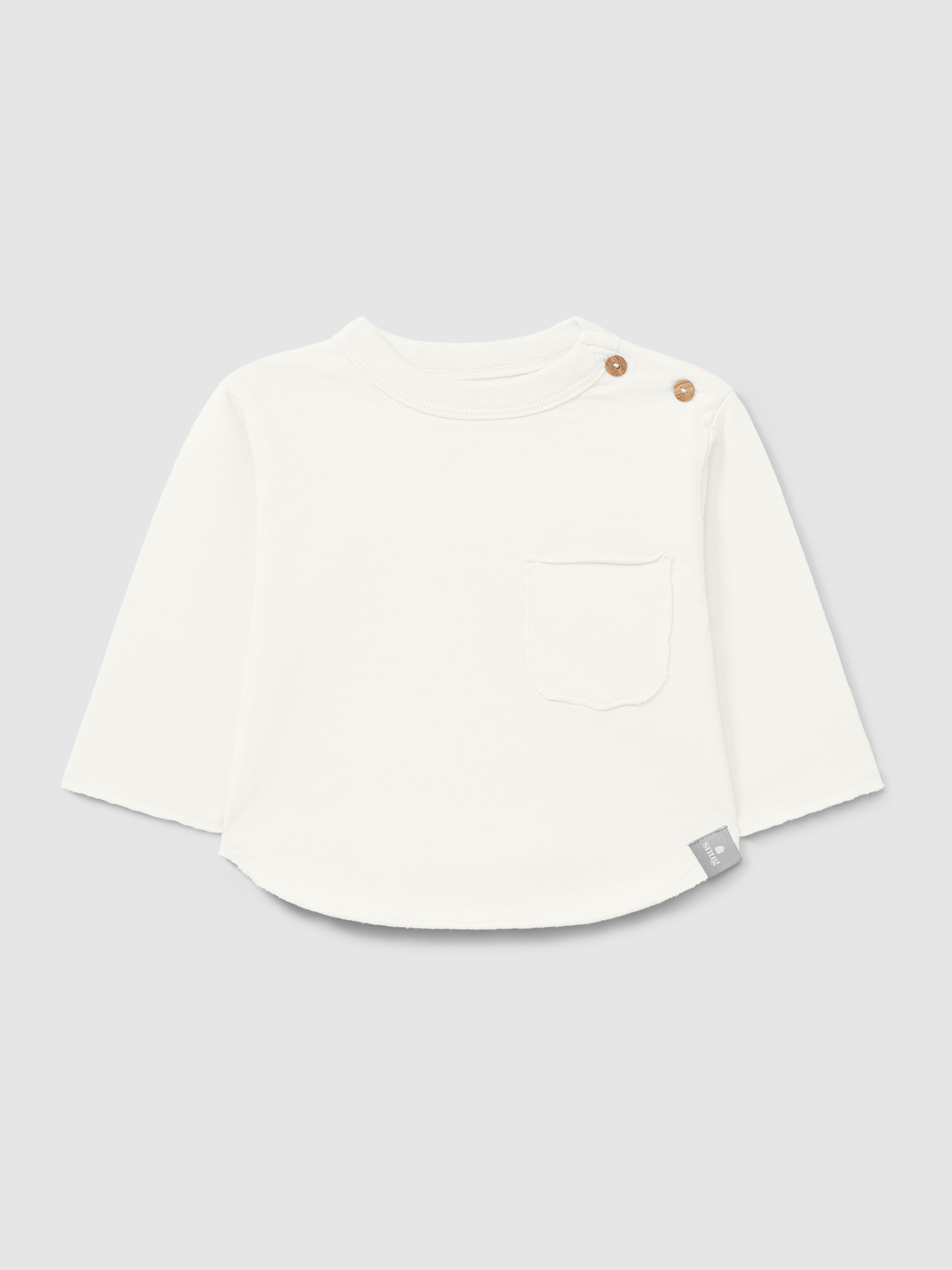 Organic cotton longsleeve with pocket
