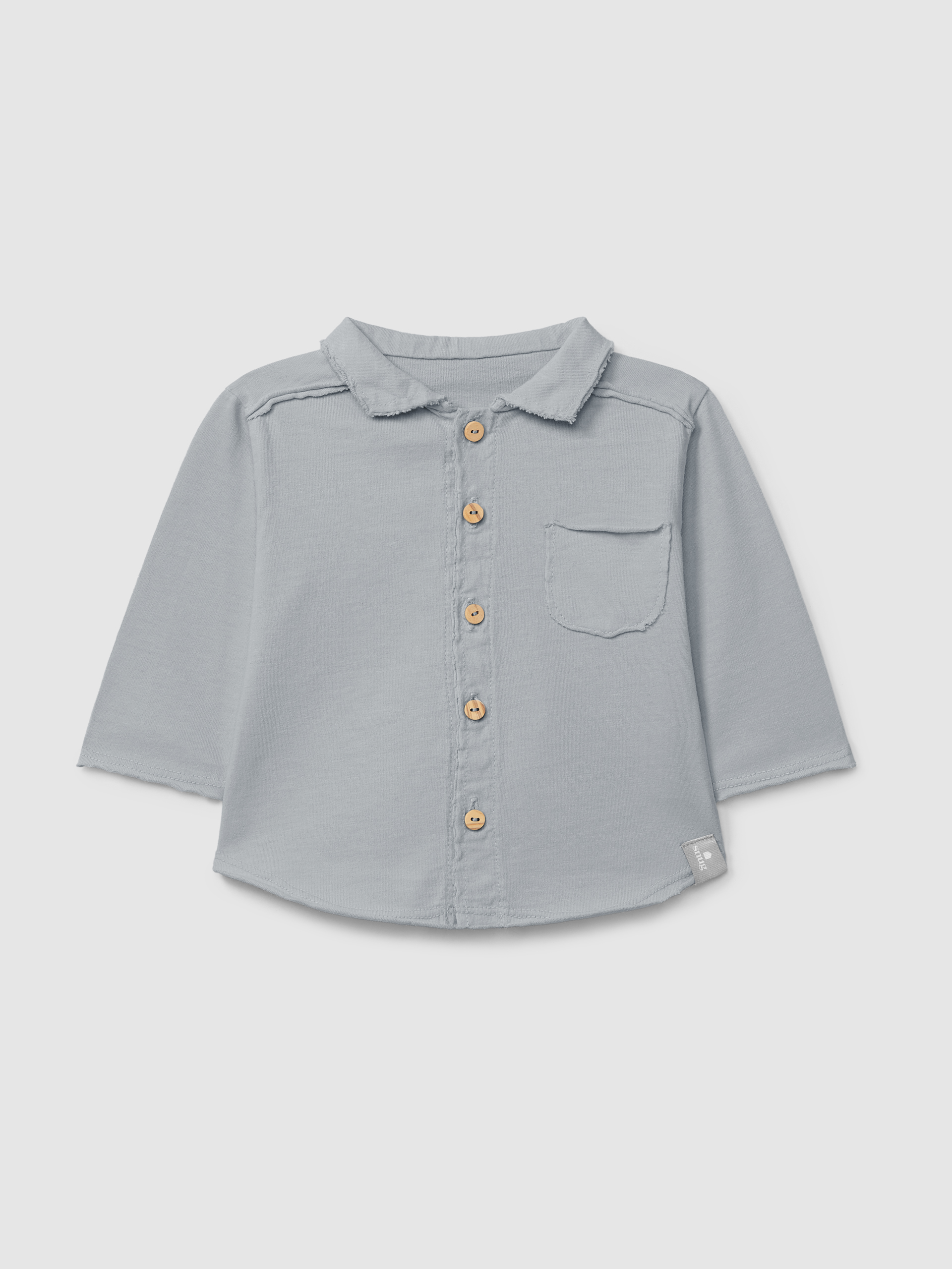 Organic cotton polo shirt pointy collar