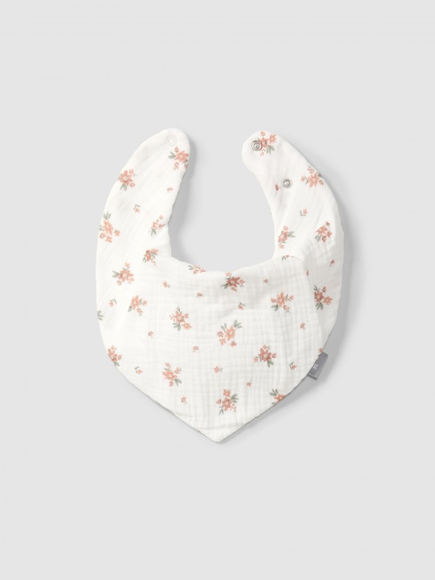 Printed gauze bib Printed gauze bib