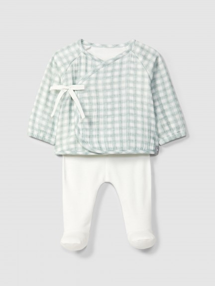 Two-piece printed gauze set