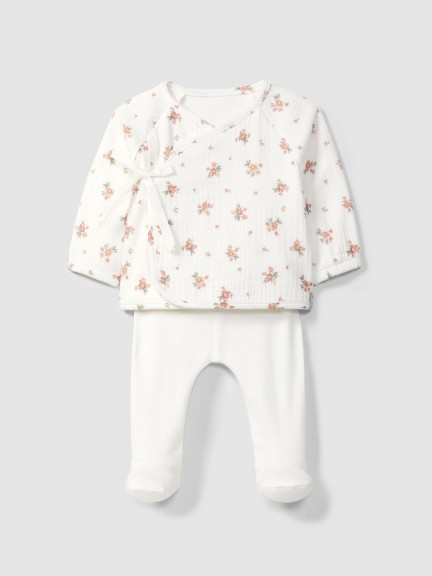 Two-piece printed gauze set Two-piece printed gauze set