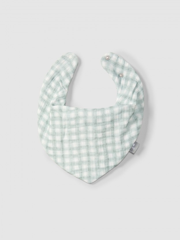 Printed gauze bib Printed gauze bib