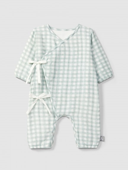 Printed gauze romper