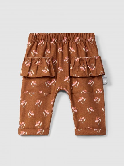 Floral pants with pockets