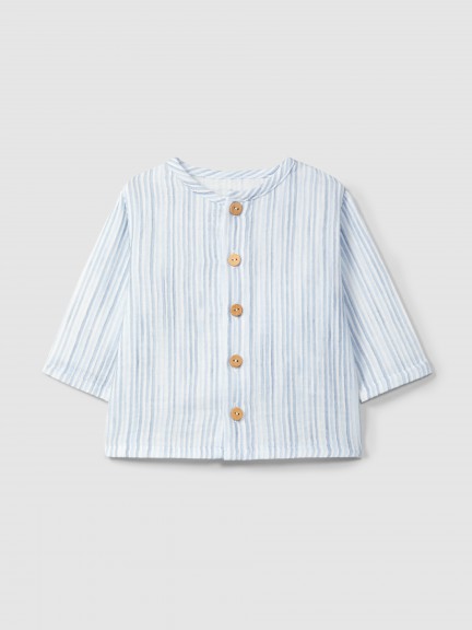 Printed gauze shirt Printed gauze shirt