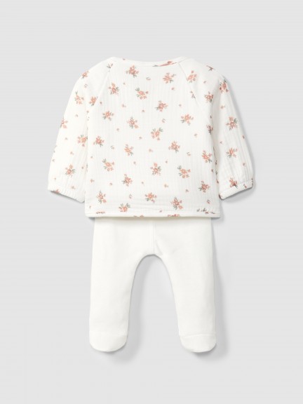 Two-piece printed gauze set Two-piece printed gauze set