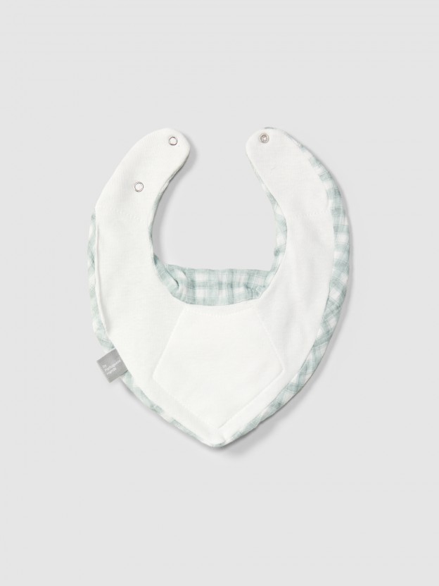 Printed gauze bib Printed gauze bib