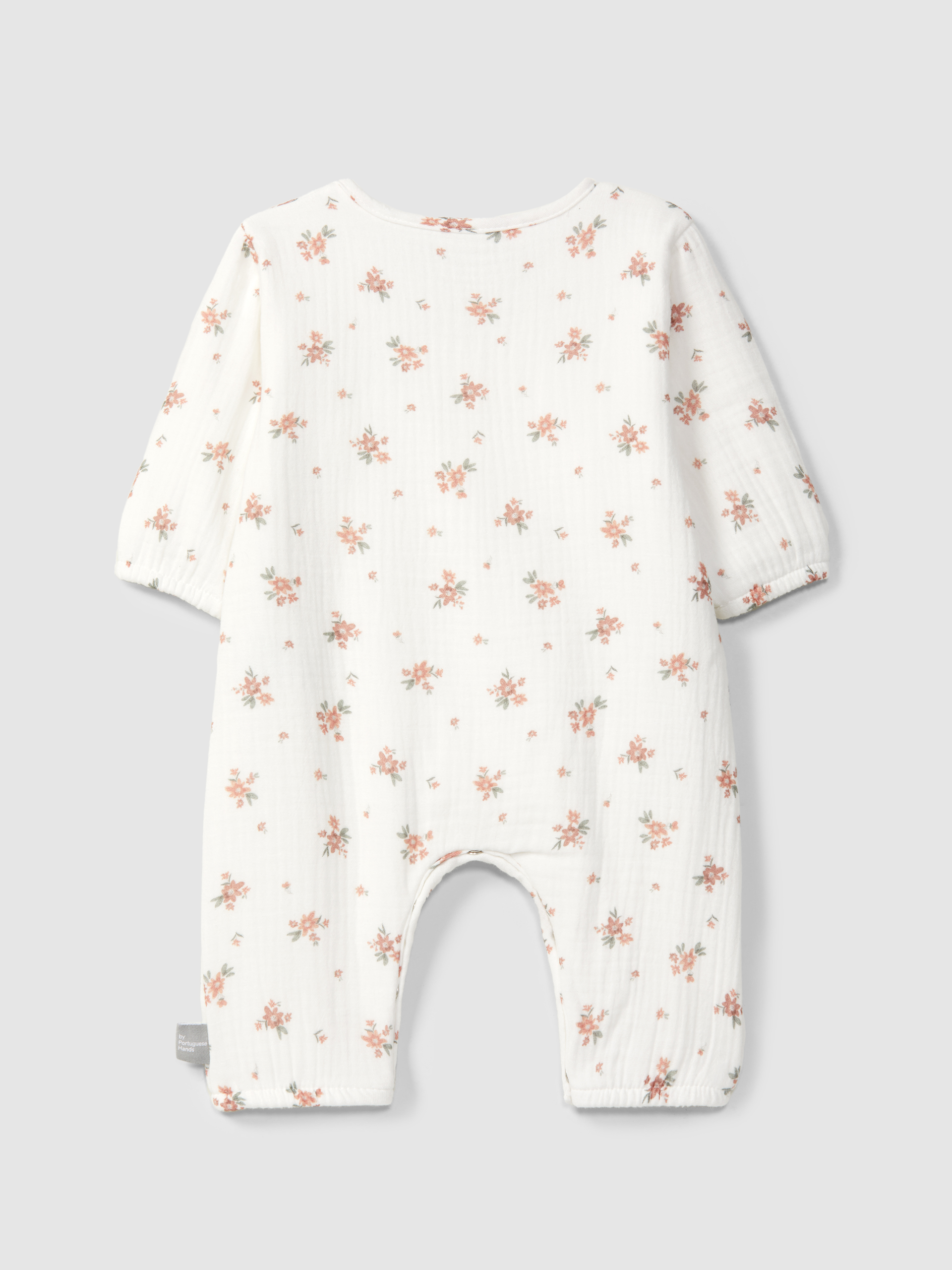 Printed gauze romper