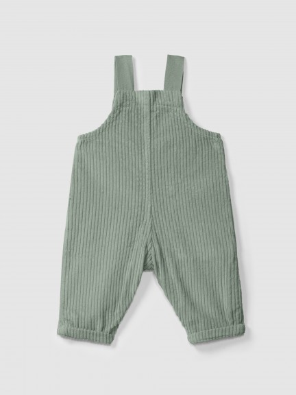 Ribbed velvet dungarees with pocket Ribbed velvet dungarees with pocket