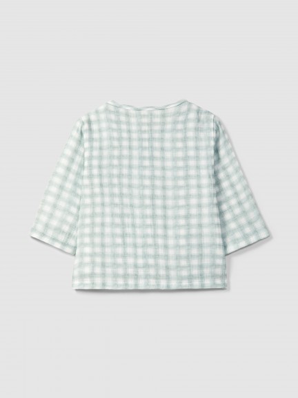 Printed gauze shirt Printed gauze shirt