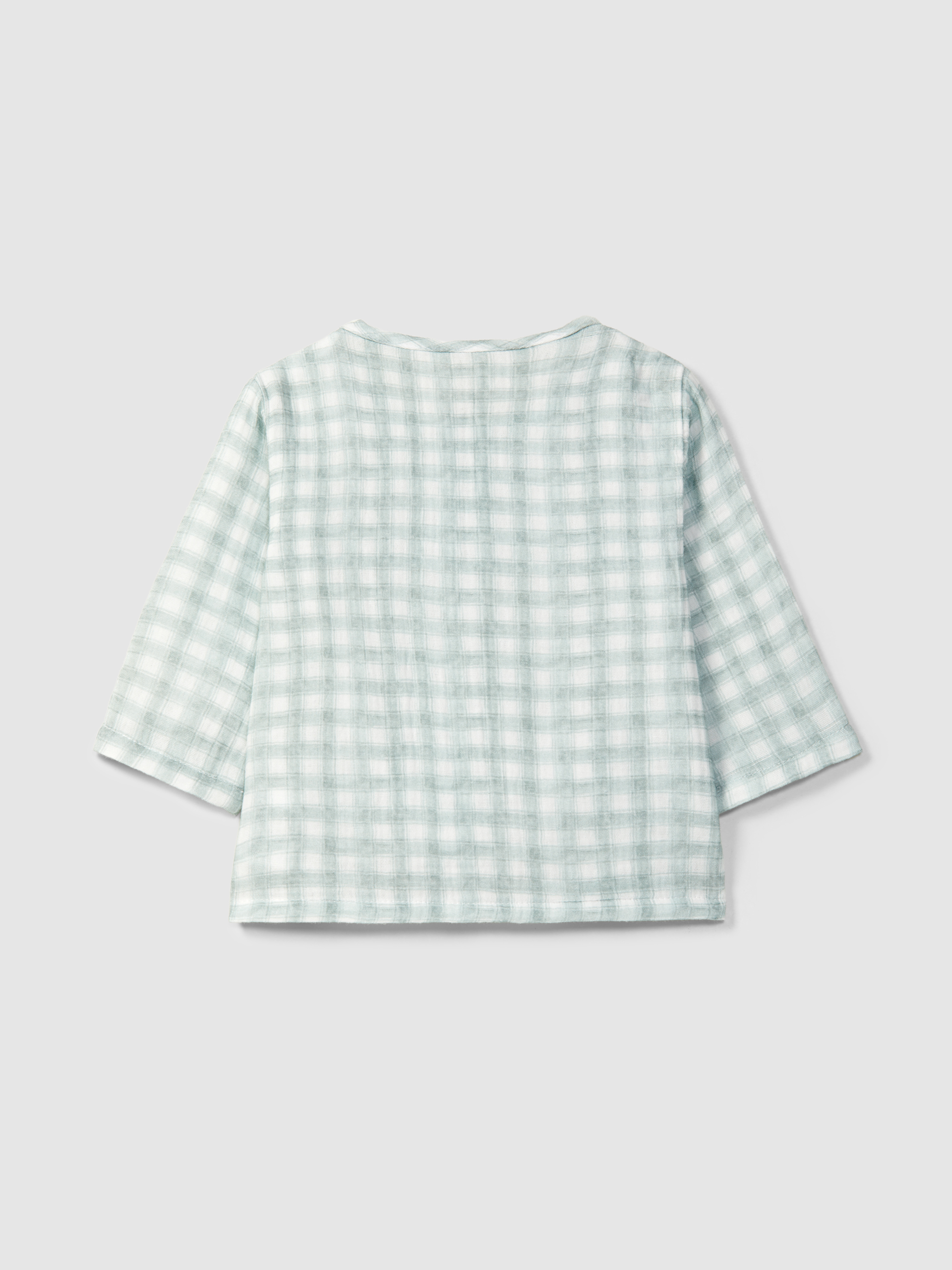 Printed gauze shirt