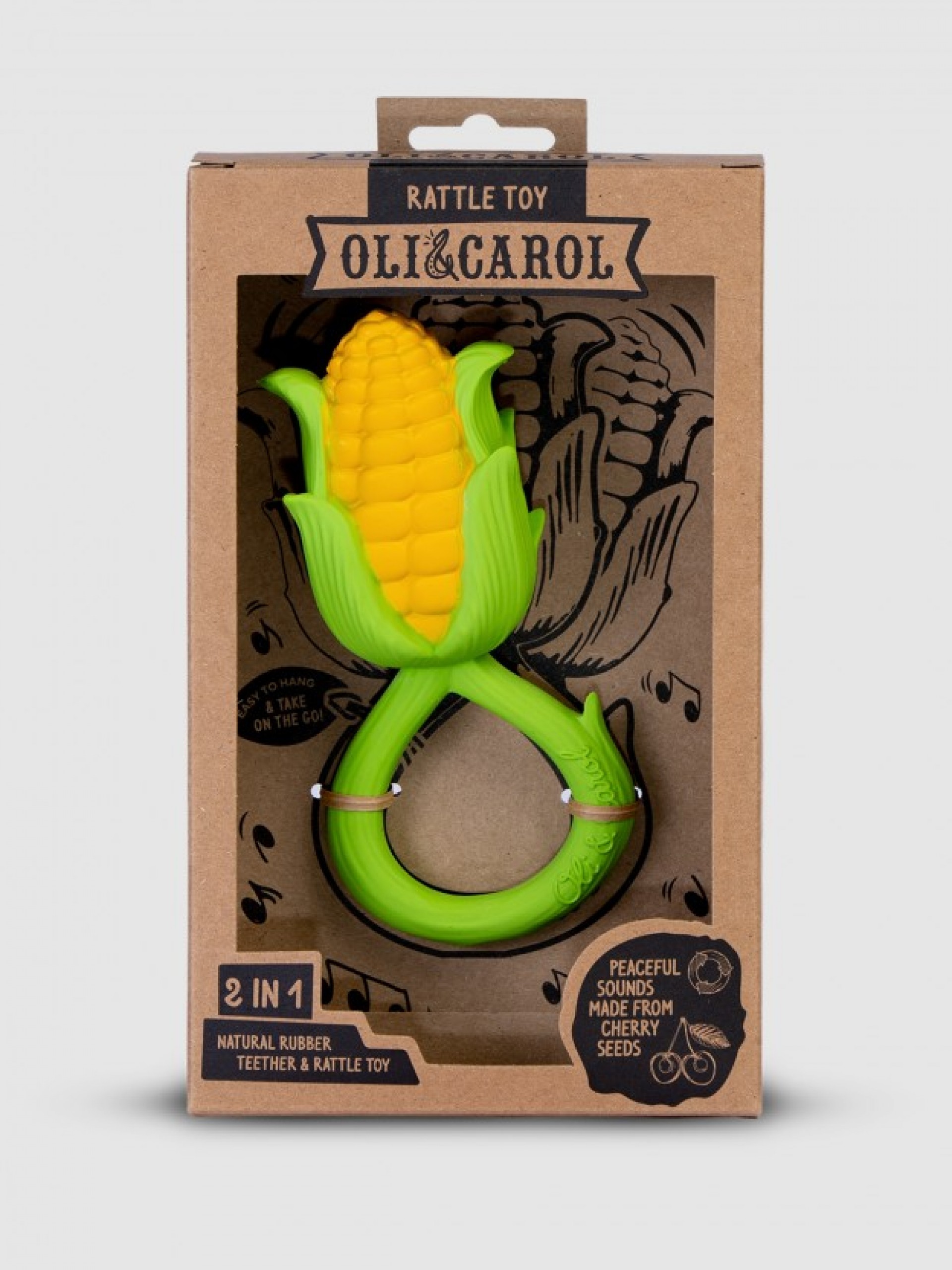 Corn Rattle Toy Oli&Carol